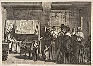 Visiting the Sick by Abraham Bosse|Anonymous