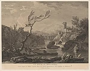 Vue Proche du Mont-Ferrat by Joseph Vernet|Jean Jacques Le Veau
