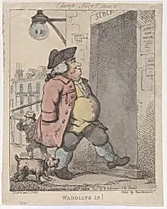 Waddling In! by Rudolph Ackermann, London|Thomas Rowlandson|George Murgatroyd Woodward