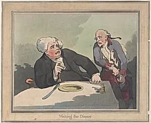 Waiting for Dinner by Thomas Rowlandson