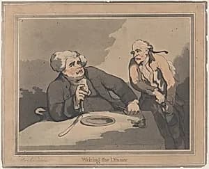 Waiting for Dinner by Thomas Rowlandson|S. W. Fores