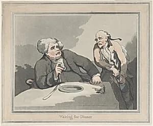 Waiting for Dinner by Thomas Rowlandson