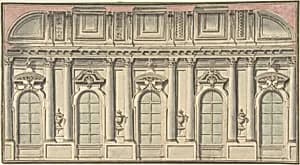 Wall Elevation and Interior by Anonymous, Italian, Bolognese 18th century artist