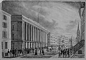 Wall Street, New York by Anonymous, American, 19th century