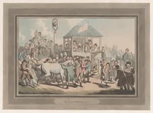 Weighing by Thomas Rowlandson|S. W. Fores