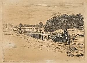 Whistler at Moulsey [Molesey Lock]