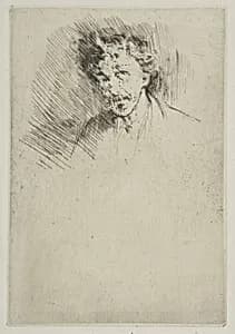 Whistler with the White Lock by James McNeill Whistler|James McNeill Whistler