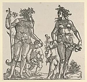 Wild Man and Wild Woman by Hans Guldenmond|Hans Schäufelein