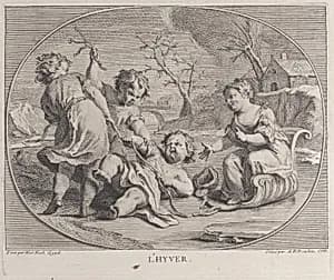 Winter (L'Hyver) by Noël Nicolas Coypel|Antoine R. Tronchon