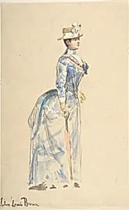 Woman Dressed in Blue by John-Lewis Brown