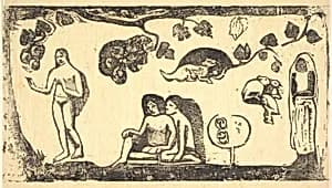 Women, Animals, and Foliage by Paul Gauguin