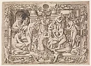 Women Bathing by Jean Mignon|Luca Penni