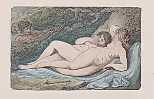 Wood-Nymphs (The Discovery) by Giovanni Battista Cipriani|Thomas Rowlandson