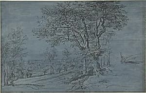 Wooded Landscape with a House by a River