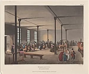 Workhouse, St. James's Parish by Rudolph Ackermann, London|Auguste Charles Pugin|Thomas Rowlandson|Thomas Sutherland