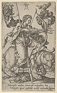 Wrath, from The Vices by Heinrich Aldegrever