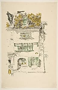 Yellow House, Lannion by James McNeill Whistler