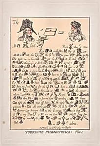 Yorkshire Hieroglyphics, Plate 1 by Prince Frederick Augustus, Duke of York and Albany|Mary Anne Clarke|Thomas Tegg|Thomas Rowlandson