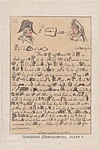 Yorkshire Hieroglyphics, Plate 2 by Thomas Rowlandson|Thomas Tegg|Prince Frederick Augustus, Duke of York and Albany|Mary Anne Clarke