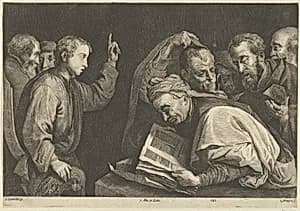 Young Christ Among the Doctors by Jan van Troyen|Jusepe de Ribera (called Lo Spagnoletto)