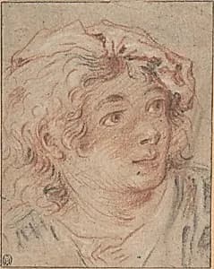 Young Man Wearing a Beret by François Boucher
