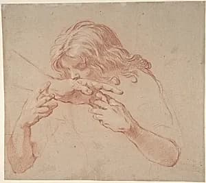 Youth Kissing an Outstretched Hand by Marco Benefial