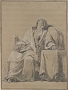 Youth Sleeping in a Chair by François André Vincent