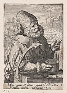 Zebulon, from "The Twelve Sons of Jacob" by Jacques de Gheyn II|Karel van Mander I|Jan Pitten