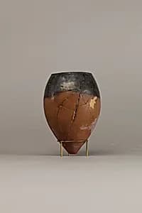 Black-topped red ware jar by Unknown Artist