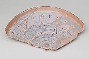 Blue-Painted Dish from Malqata by Unknown Artist
