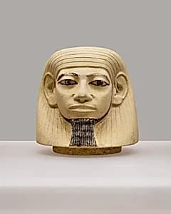 Canopic jar lid by Unknown Artist