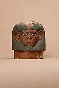 Canopic jar lid of Ukhhotep by Unknown Artist
