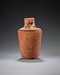 Canopic jar with baboon head by Unknown Artist