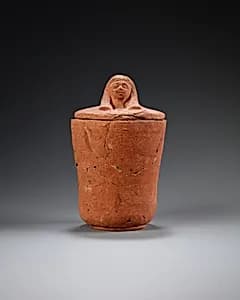 Canopic jar with human head by Unknown Artist