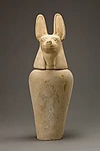 Canopic jar with jackal head by Unknown Artist