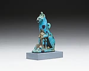 Cat with kittens amulet by Unknown Artist