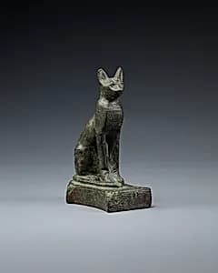 Cat with very worn inscription by Unknown Artist