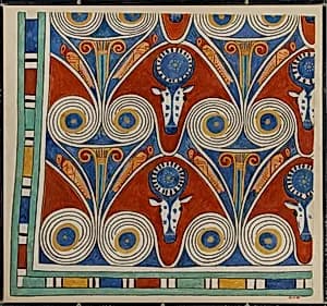 Ceiling Fragment, Tomb of Neferhotep by Charles K. Wilkinson