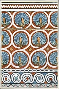 Ceiling Pattern, Tomb of Qenamun by Nina de Garis Davies