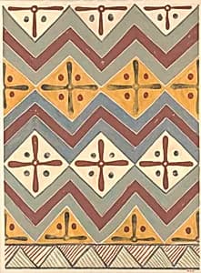 Ceiling Pattern, Tomb of Qenamun by Charles K. Wilkinson