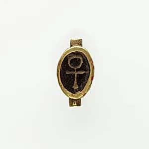 Cowroid Inscribed with an Ankh by Unknown Artist