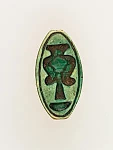 Cowroid with a Hathor emblem by Unknown Artist