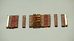 Cuff Bracelet with Cat Amulets by Unknown Artist