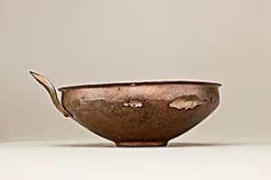Cup, metal, handle by Unknown Artist