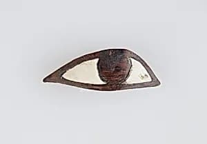 Eye inlay from coffin by Unknown Artist