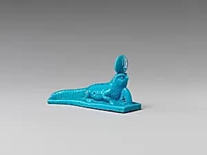 Falcon-headed crocodile amulet by Unknown Artist