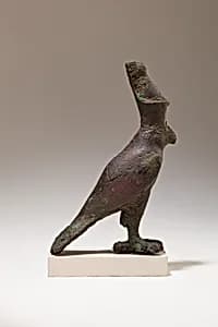 Falcon in double crown by Unknown Artist