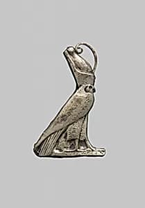 Falcon wearing a Double Crown by Unknown Artist