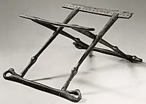 Folding stool by Unknown Artist