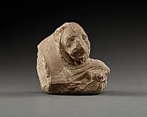 Forepart of a reclining lion by Unknown Artist